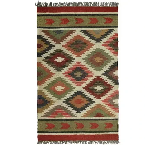 Ethnic wool jute rugs
